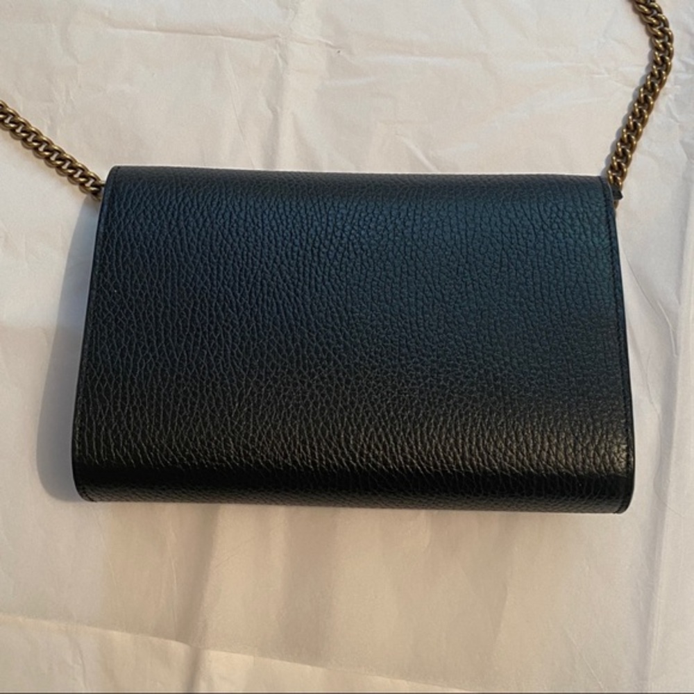 GUCCI Calfskin Garden Dionysus Chain Wallet Black - Picture 5 of 16